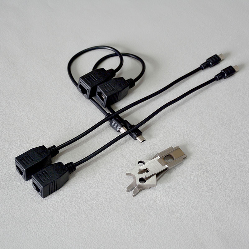 MINI USB 公頭轉(zhuǎn)RJ45母頭